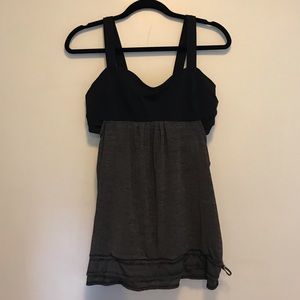 Black and grey lululemon top